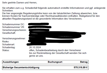 06 26 Schaden Domcura Wohngebäude