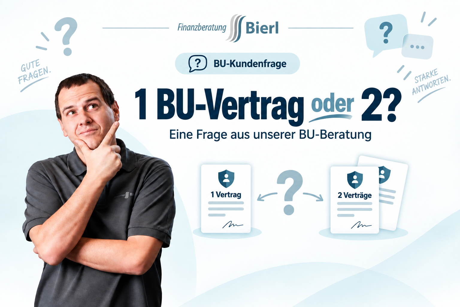 Soll ich als Studentin eine Ein- oder Zwei-Vertragslösung bei der Berufsunfähigkeitsversicherung wählen?