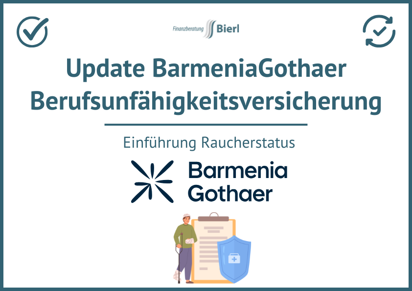 Update BarmeniaGothaer Berufsunfähigkeitsversicherung Update BarmeniaGothaer Berufsunfähigkeitsversicherung