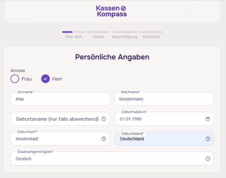 KassenKompass GKV Vergleichsrechner Wechsel bestätigen 1 KassenKompass GKV Vergleichsrechner Wechsel bestätigen 1