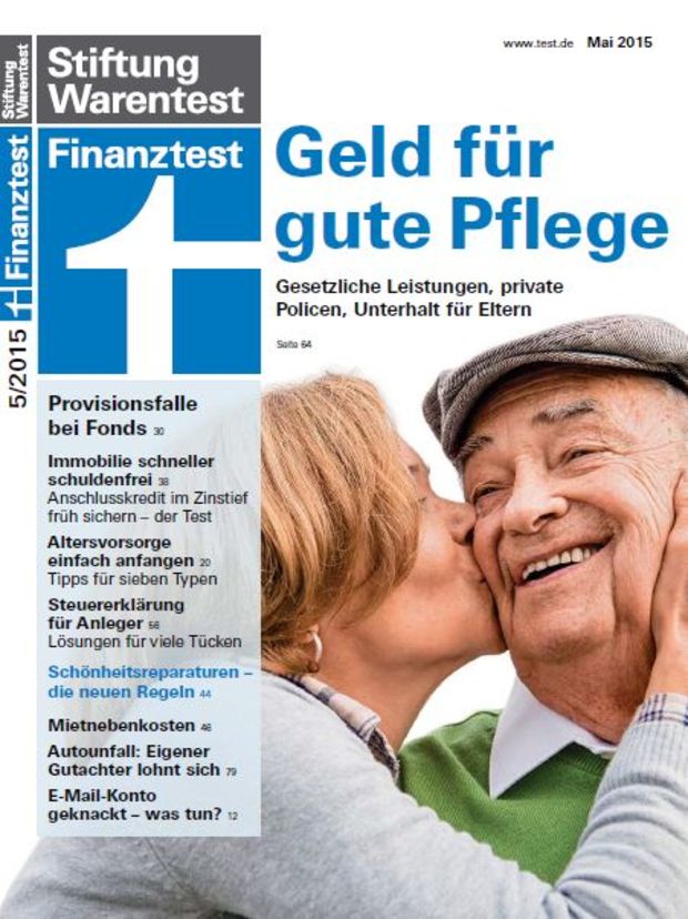 Cover Finanztest 05/2015