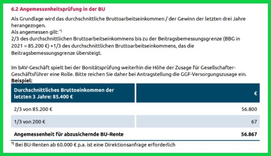 Maximale Rentenhöhe Alte Leipziger Berufsunfähigkeitsversicherung