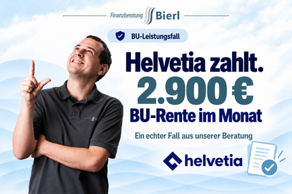 Helvetia erkennt BU-Leistungsfall ohne Probleme an Helvetia erkennt BU-Leistungsfall ohne Probleme an