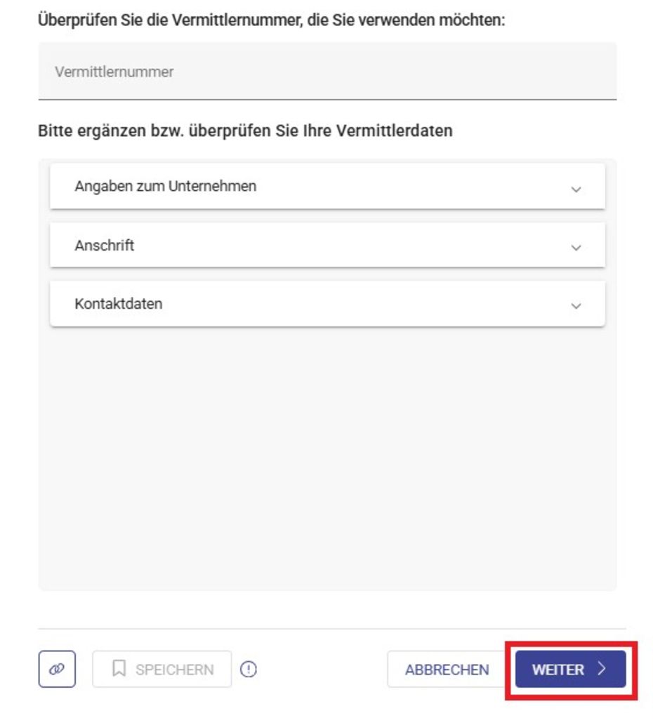 Keine Angabe Vermittlerdaten LV 1871 Tarifrechner Keine Angabe Vermittlerdaten LV 1871 Tarifrechner