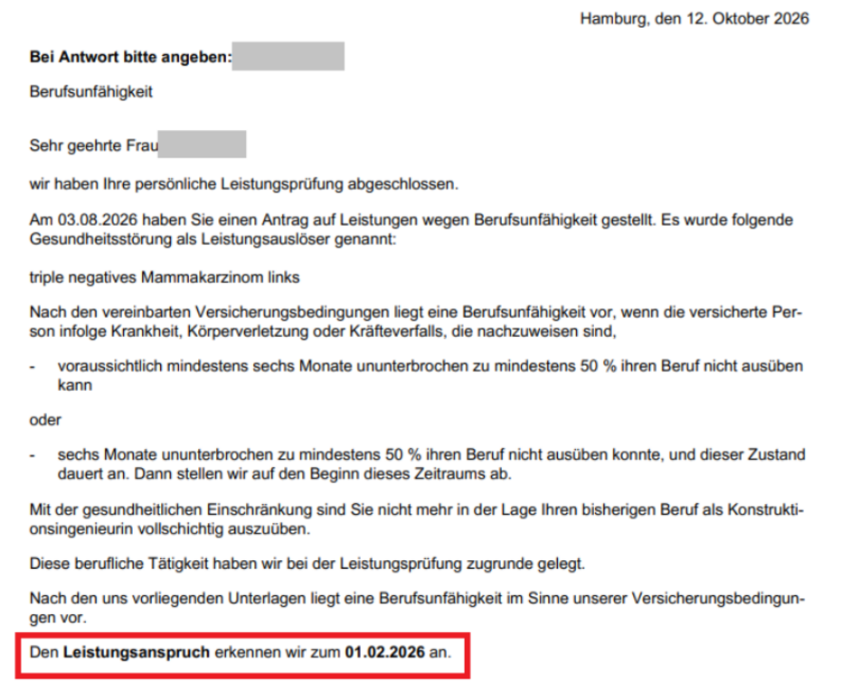 Anerkennung Leistungsfall Helvetia Leistungsfall Berufsunfähigkeitsversicherung 2026 Anerkennung Leistungsfall Helvetia Leistungsfall Berufsunfähigkeitsversicherung 2026
