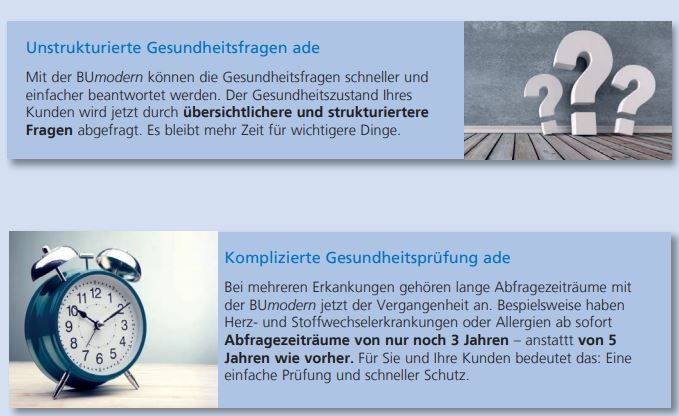 Ausschnitt Prospekt Gesundheitsfragen neue Berufsunfähigkeitsversicherung Volkswohl Bund 06 2020 Ausschnitt Prospekt Gesundheitsfragen neue Berufsunfähigkeitsversicherung Volkswohl Bund 06 2020