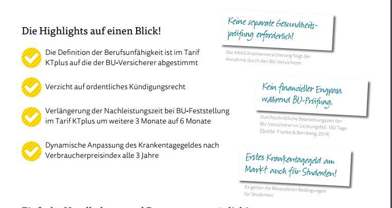 Arag Krankentagegeld Sonderaktion Arag Krankentagegeld Sonderaktion